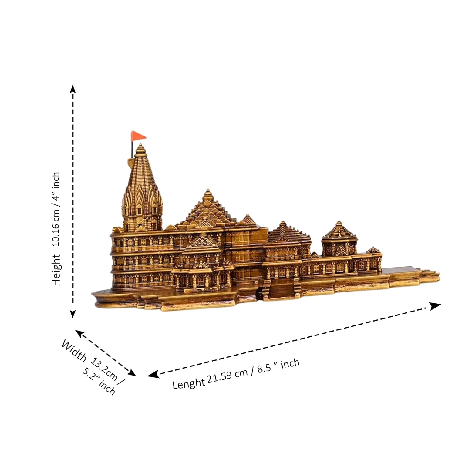 Ram mandir ayodhya model 3d resin model RDBS117