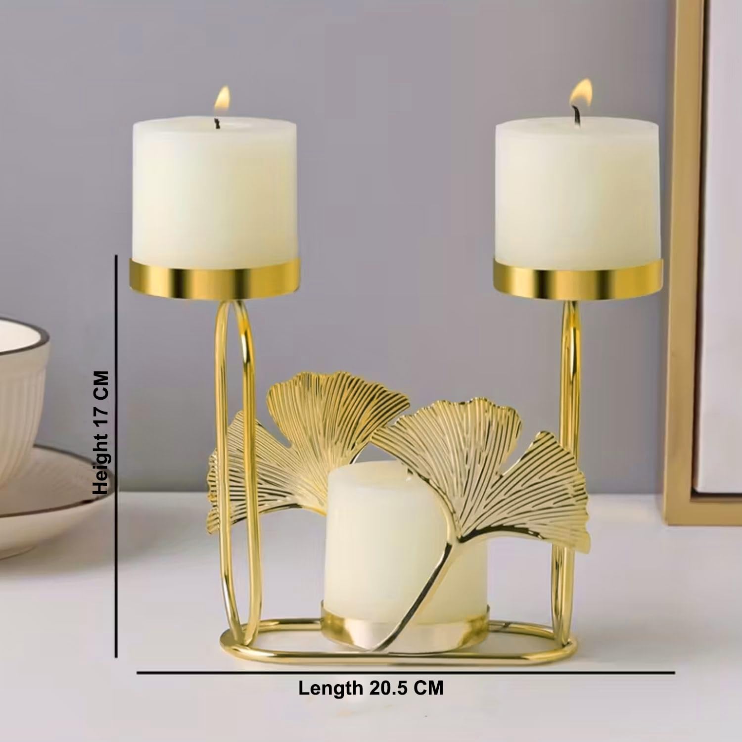 Pillar Candlestick Holder for Home Diwali Christmas Decorations ( TCMH487-1BOX )