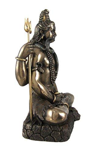 Meditating Statue of Lord Shiva Bronze Decor Showpiece