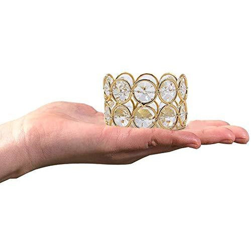 Crystal Tea Light Candle Holder For Home Decoration Set Of 2 (Tcmh257-2)