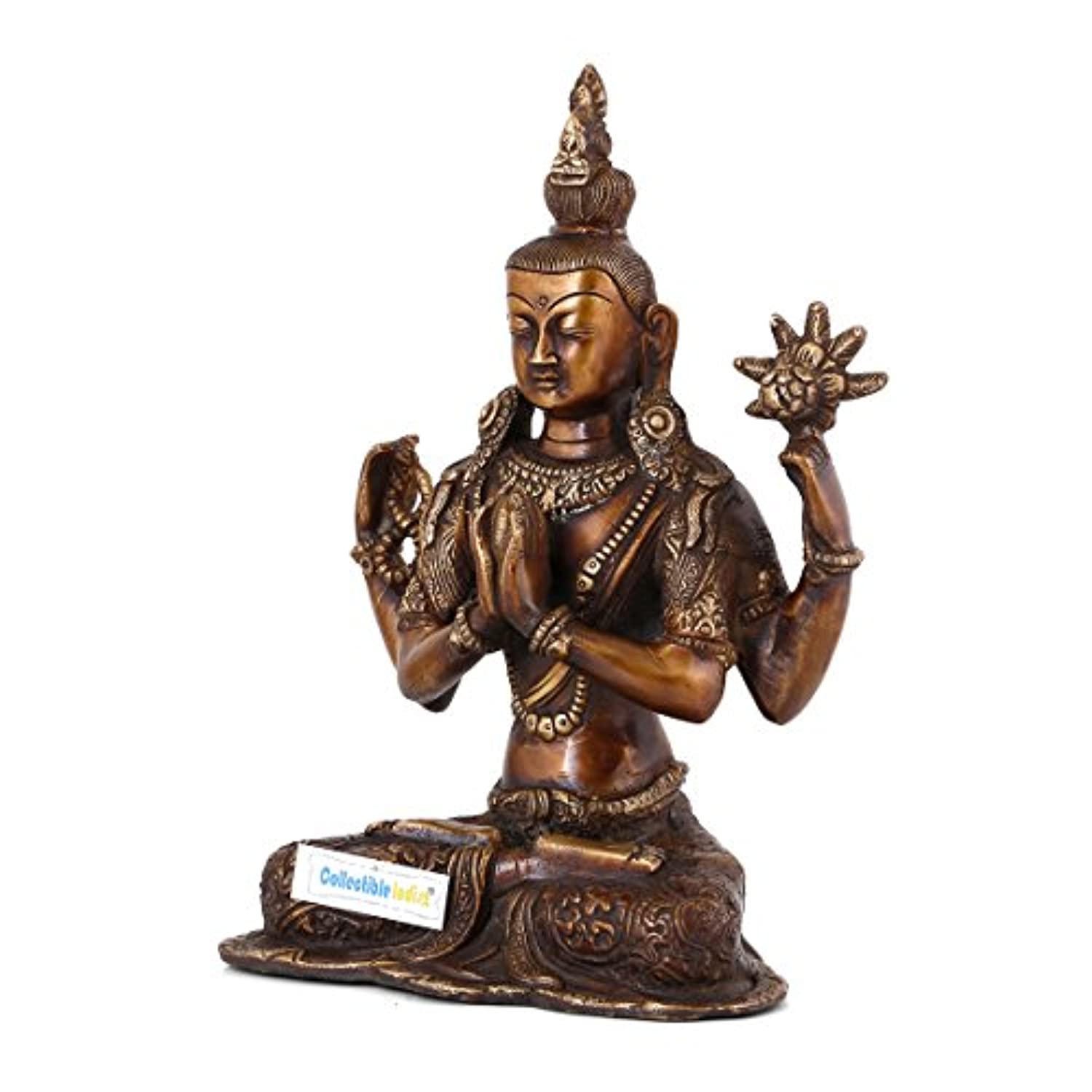 Dharmachakra Buddha Brass Idol Statue