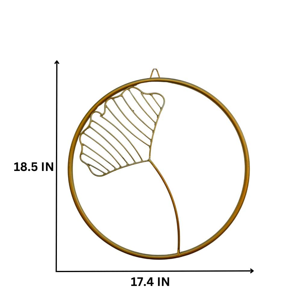 Metal flower Ring wall hanging