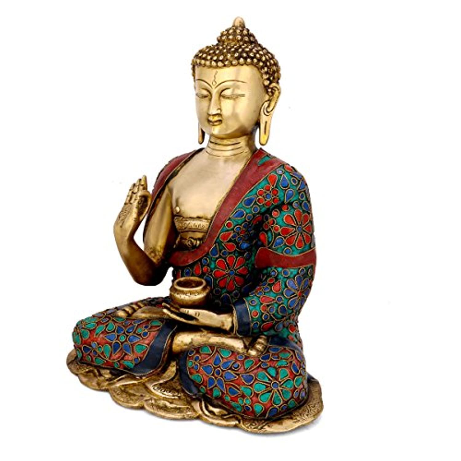 Brass Buddha Idol Decorative Sculpture