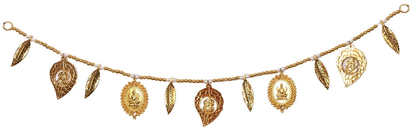 Lakshmi Ganesh & Fancy Leafs Bandarwal Door Hanging