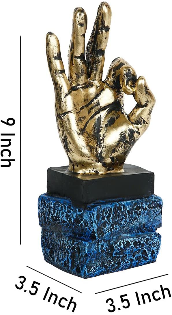Ok Sign Gesture With Fingers Hands Decorative Showpiece