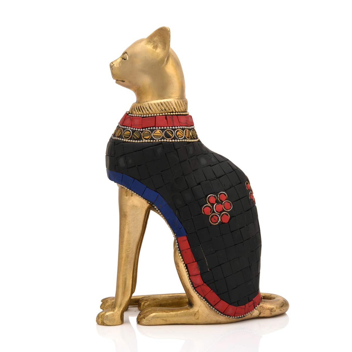 Feng Shui Kitty Cat Decorative Brass Showpiece