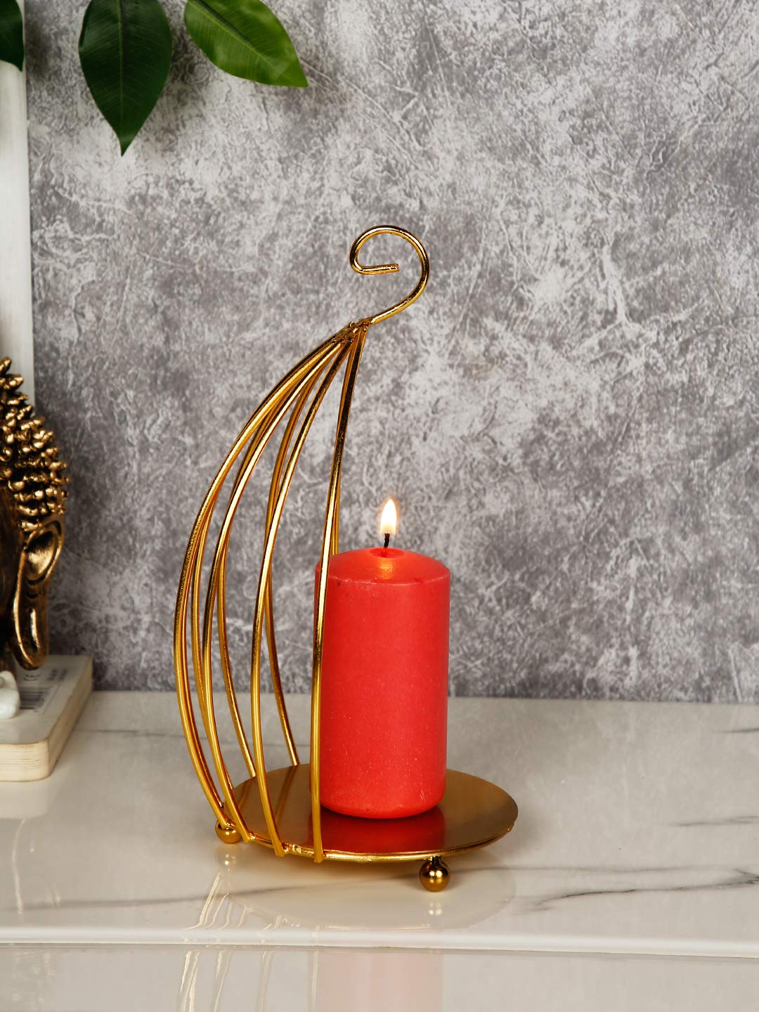 Metal Tealight Candle Holder Stand Showpiece