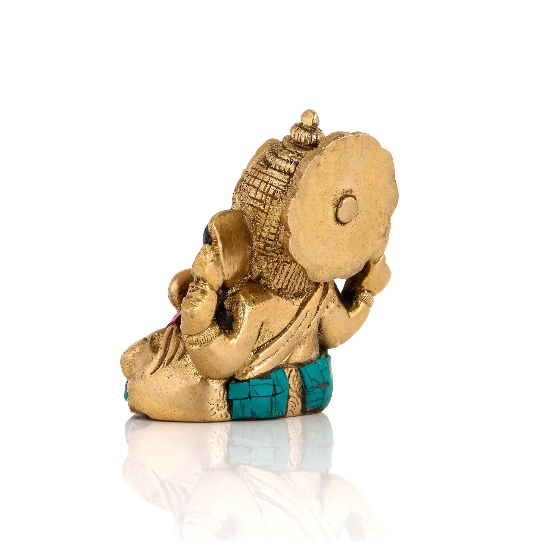 Decorative Long Ear Brass Ganesha Idol, GTS194