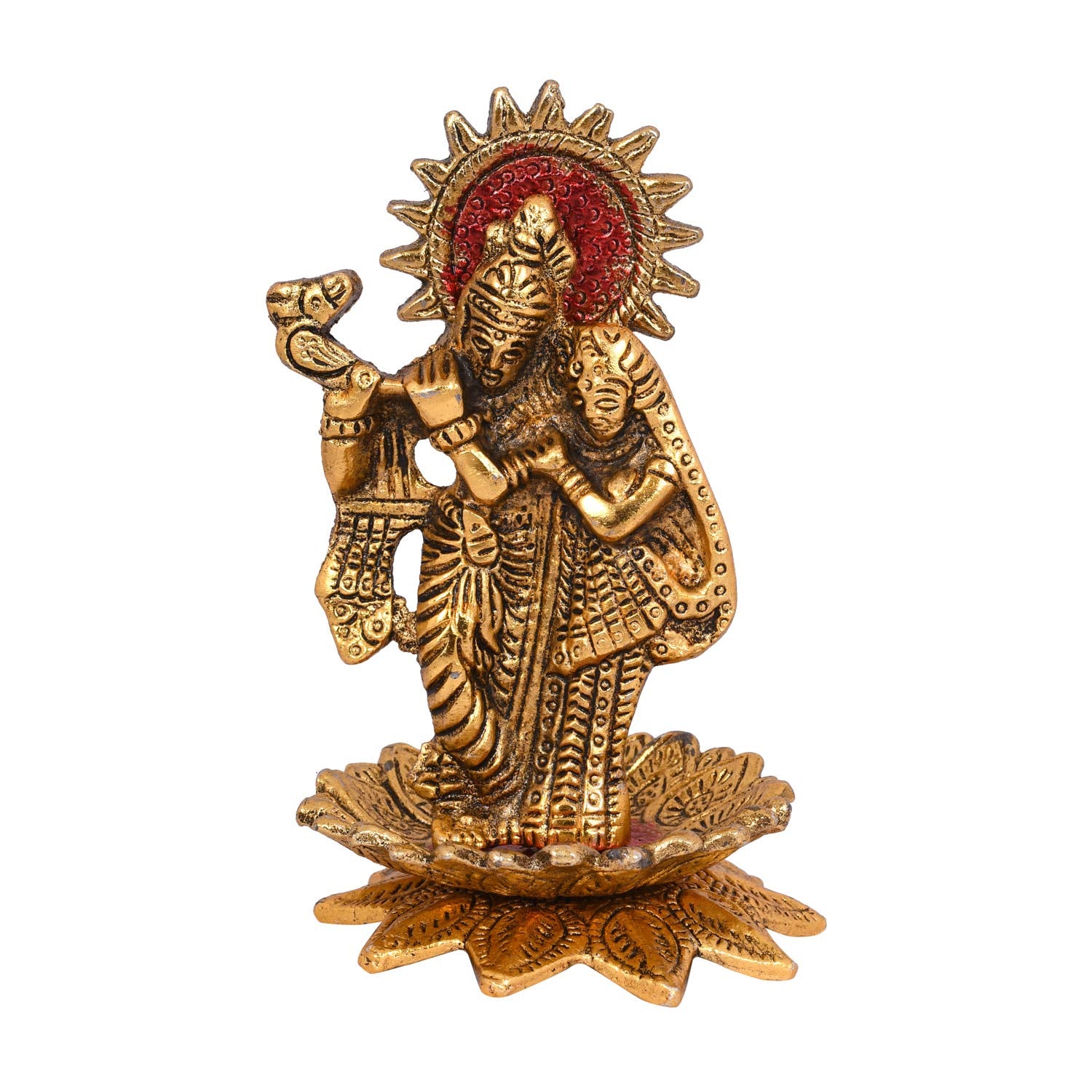 Radha Krishna Playing Flute Standing Showpiece Rkbs112