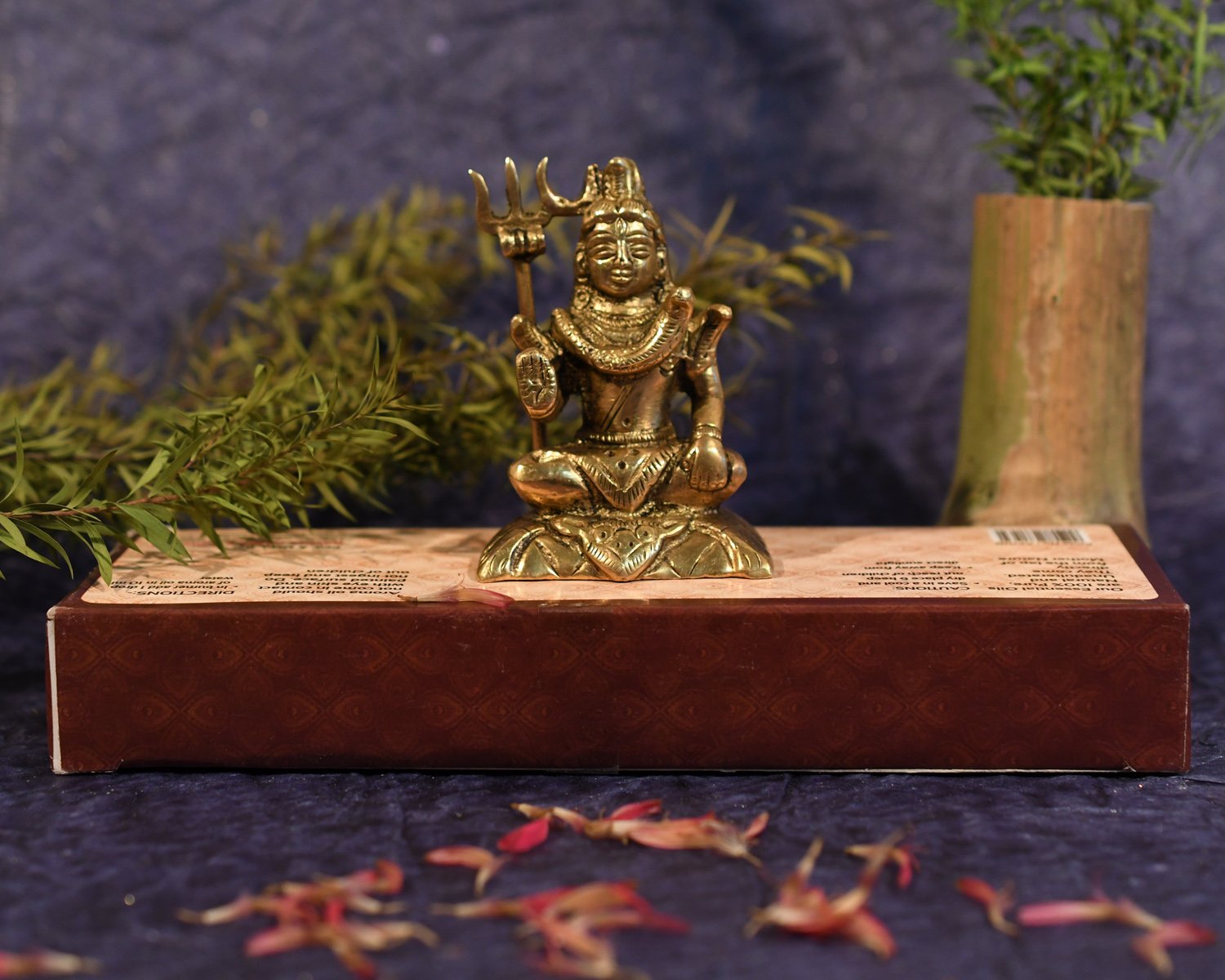 Blessing Brass Sculpture of Lord Shiva Worship Statue