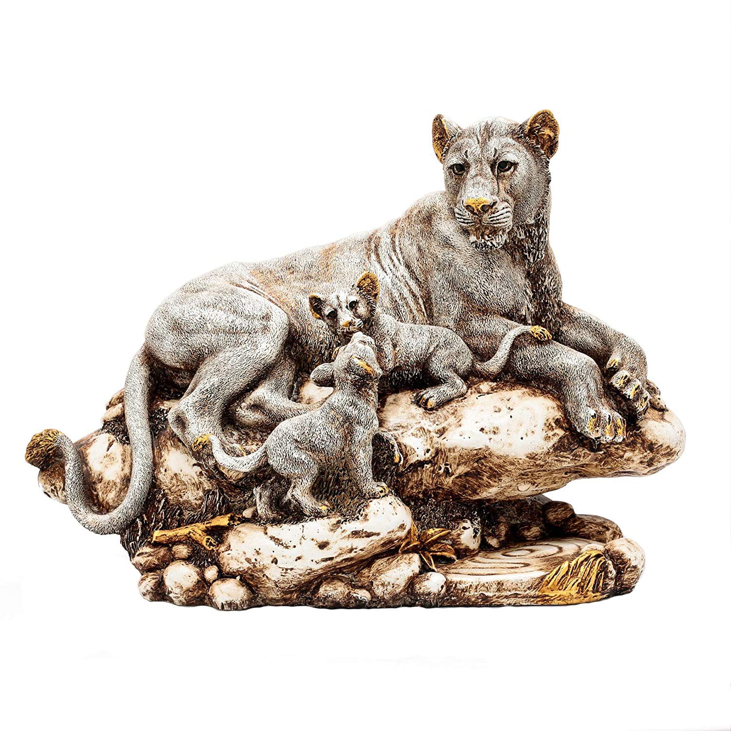 Tiger Statue with Family Animal Polyresin Figurine