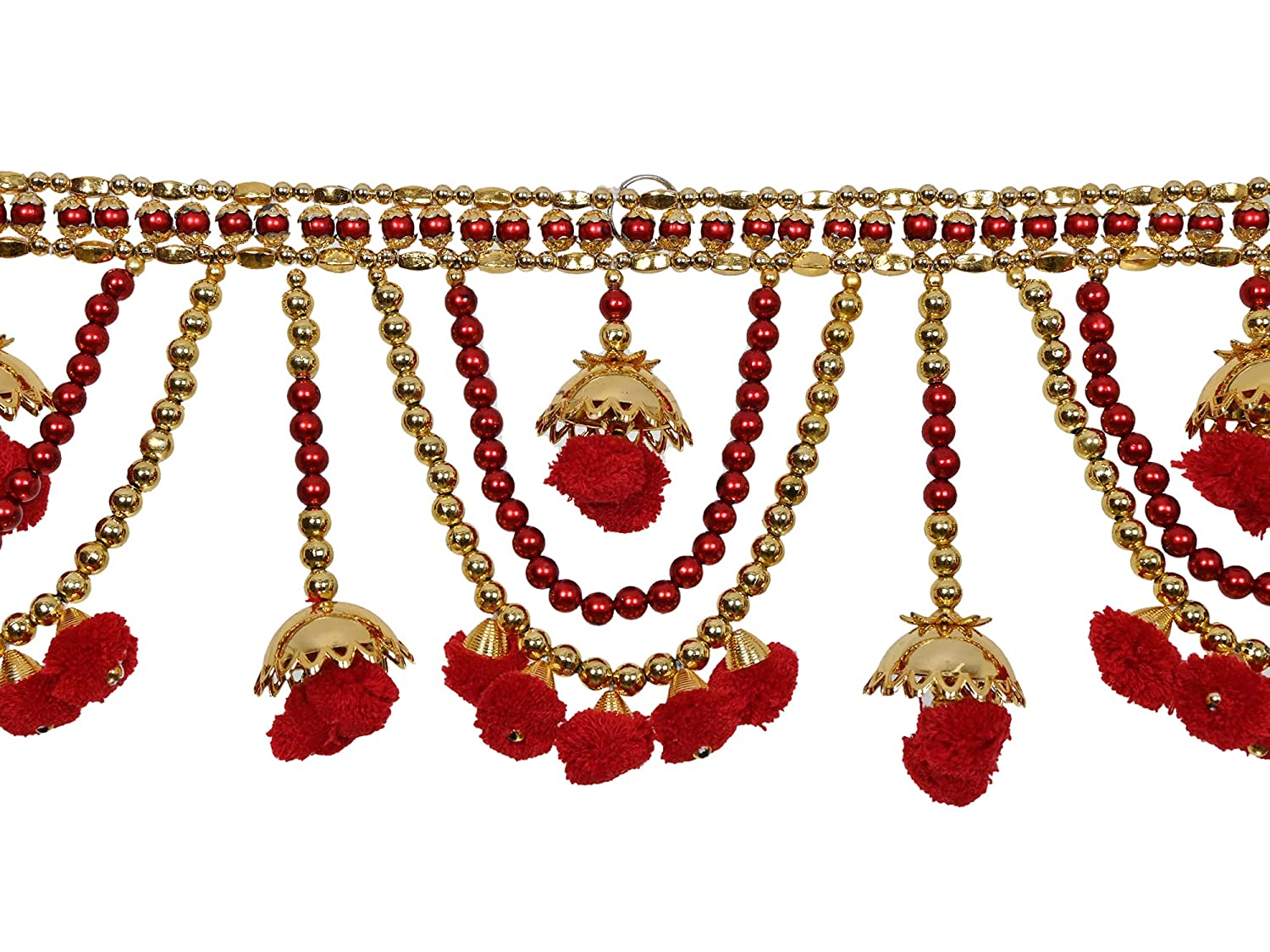 Colorful Beads Pompom Door Hanging Bandarwal