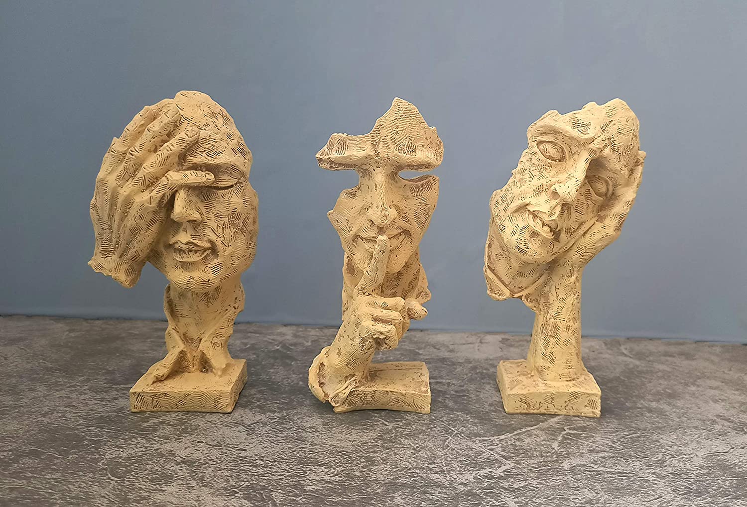 Modern Human Face Expression Decorative Showpiece