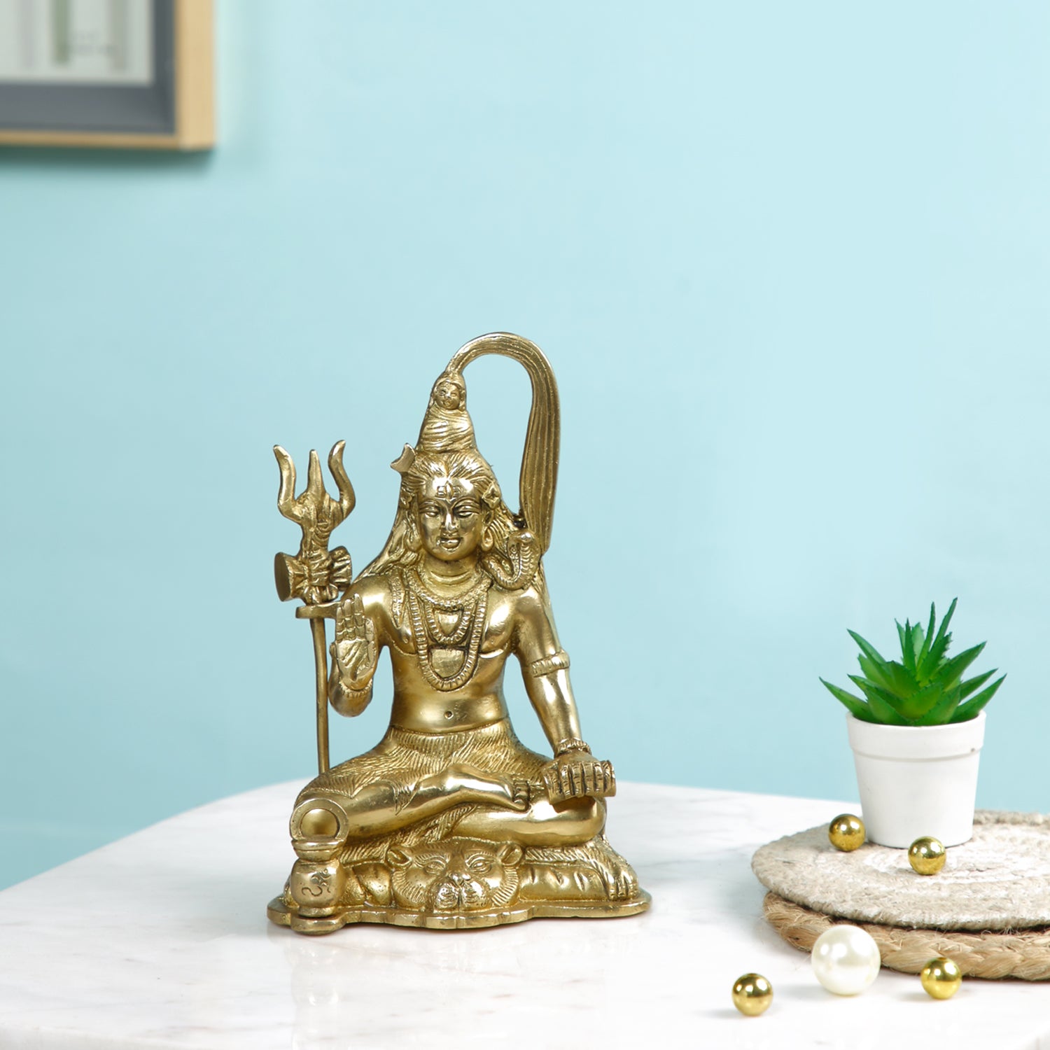 Brass Lord Shiva Statue For Puja Room