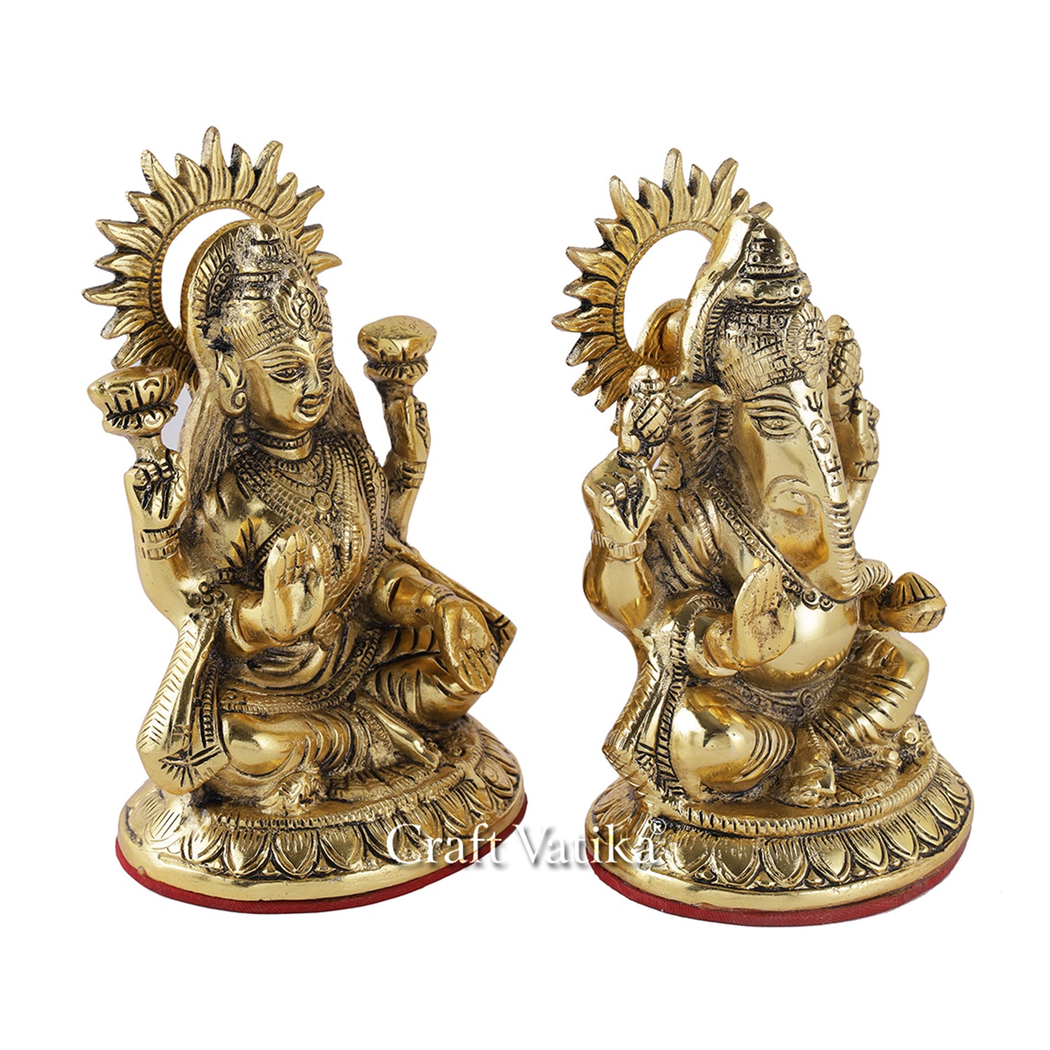 Lakshmi Ganesha Worship Idols Statue Set