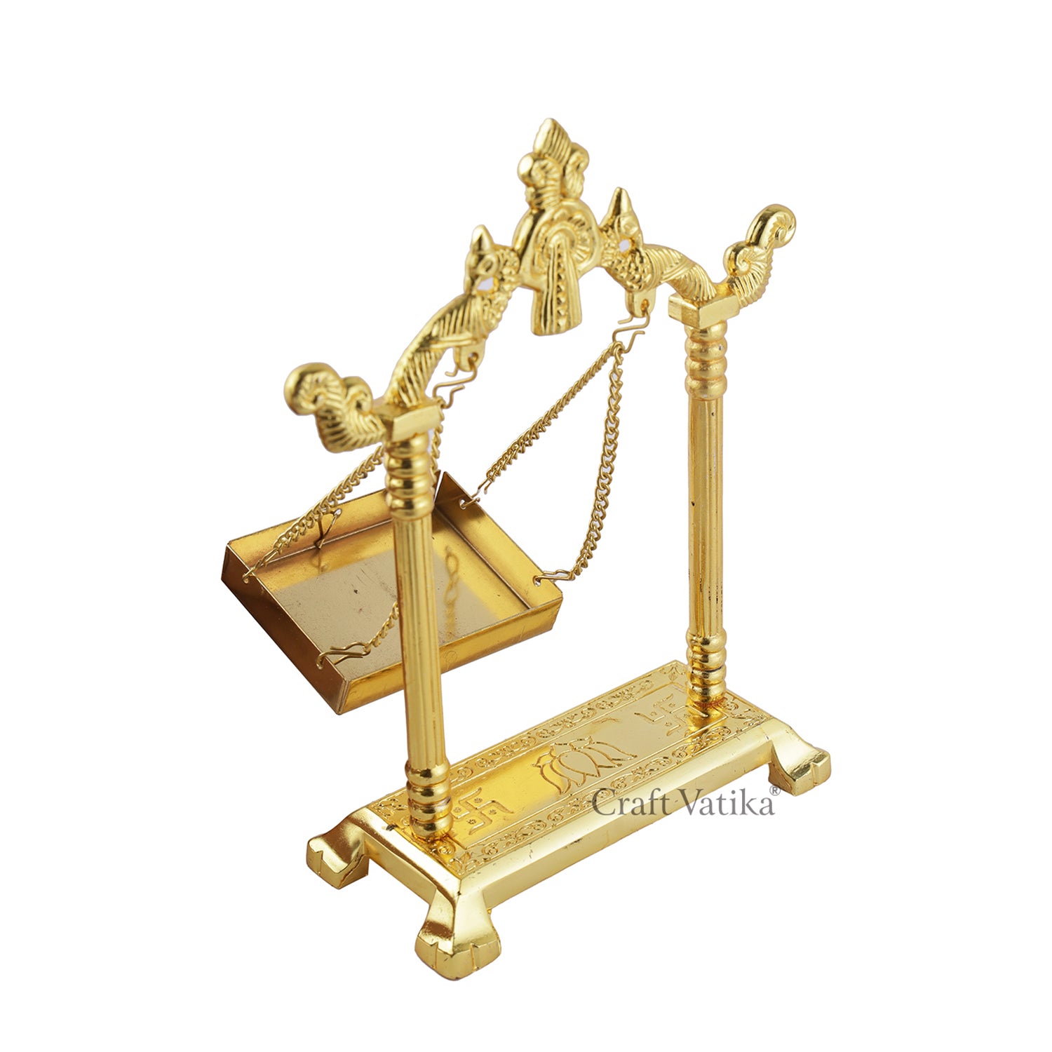 Metal Swing Laddu Gopal God Idol Jhula