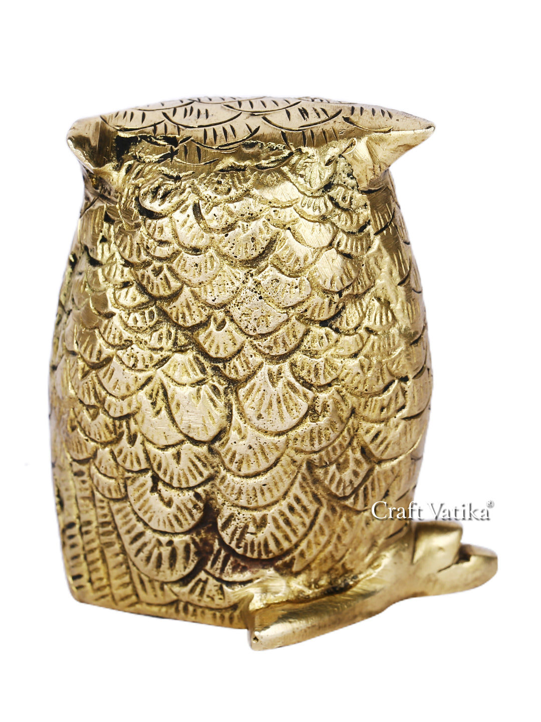 Brass Feng Shui Owl Bird Decorative Showpiece Dfbs226