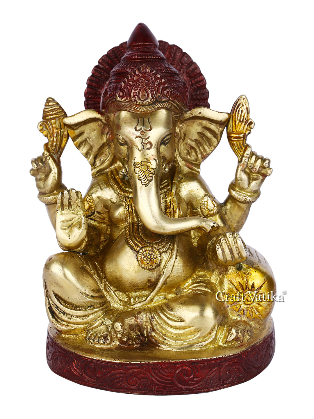 Brass Blessing Ganesh Murti Idol Statue Gbs118