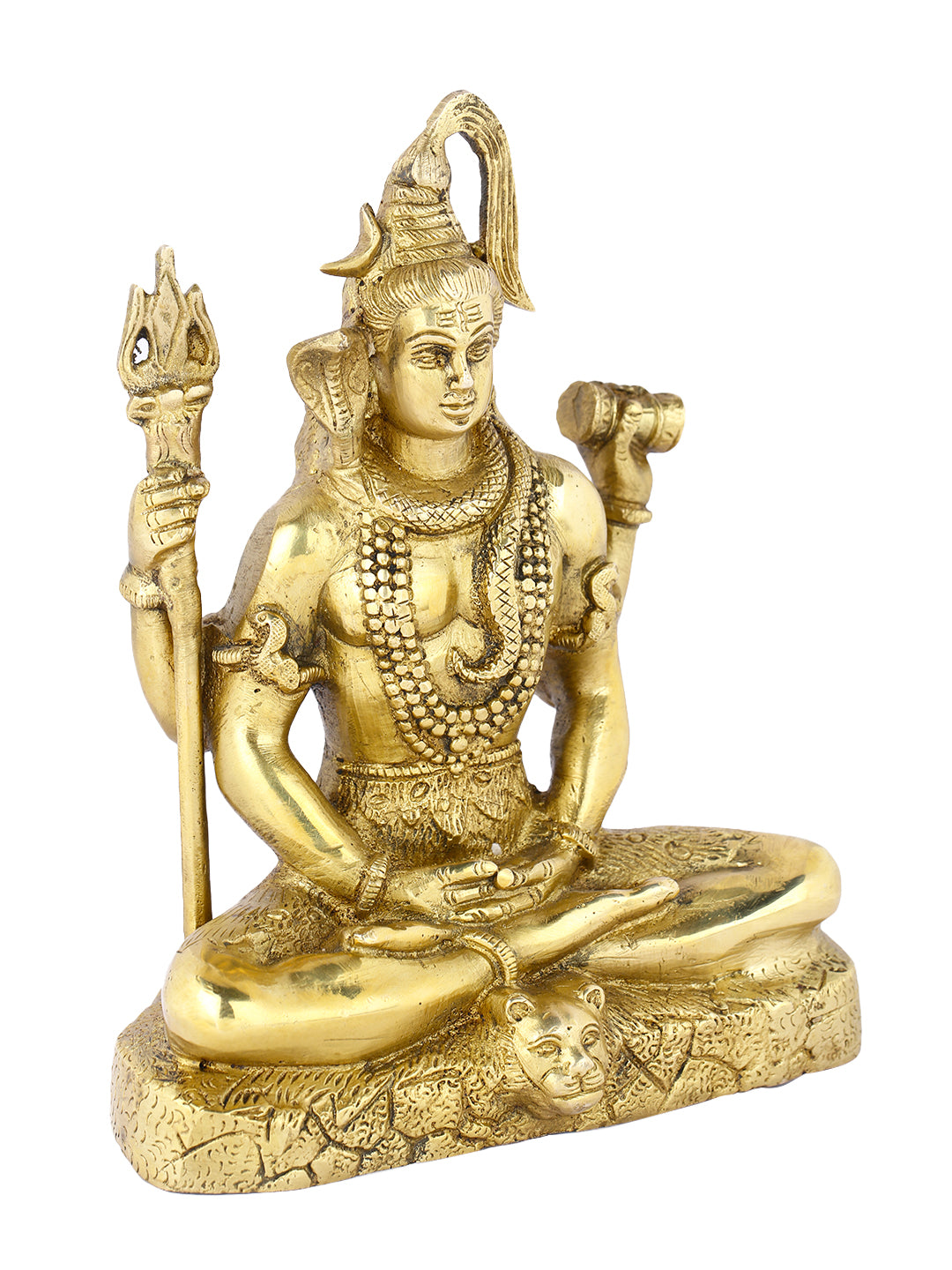 Brass Shiva Sitting Idol Shbs136