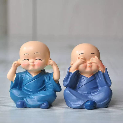 Baby Monk Buddha Showpiece Set of 4 BMAS113