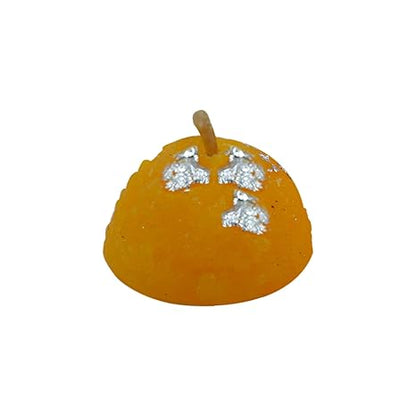 Soya Wax Candles Set of 12 for Festival Decorations Laddu Shape Wax Candles (TCMH475-2PKT)