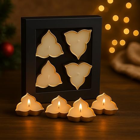 Scented Candles Box for Festival Gifts, Scented Candles Set of 4 ( TCMH495-1BOX)