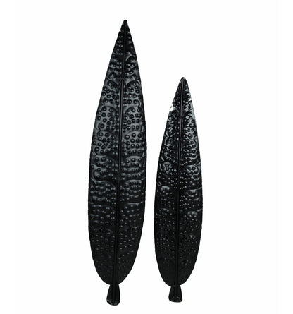 CraftVatika Metal Iron Ham Leaf Couple Wall Art Sculpture And Hanging Decor For Living Room And Office - DFMW413