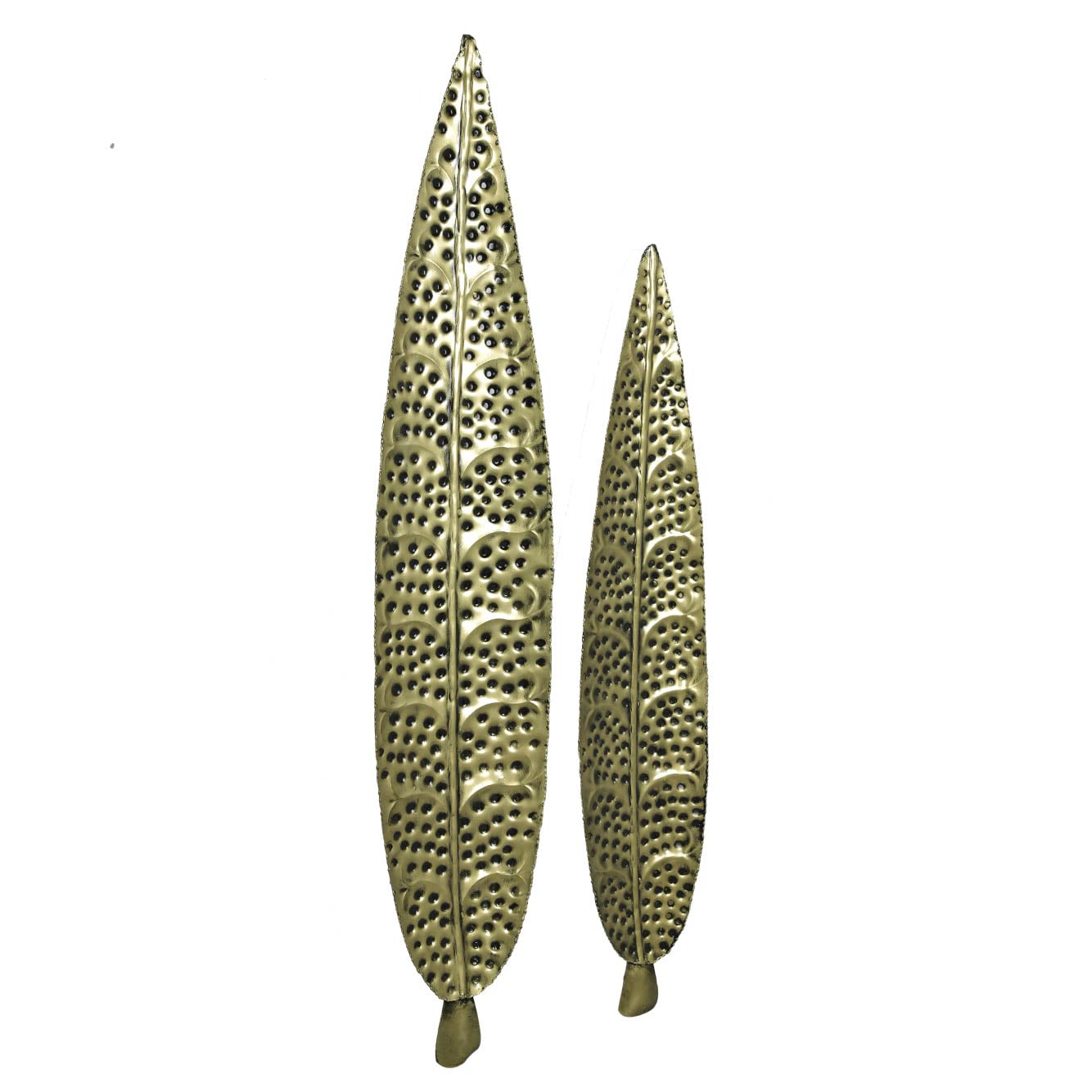 CraftVatika Metal Iron Ham Leaf Couple Wall Art Sculpture And Hanging Decor For Living Room And Office - DFMW413