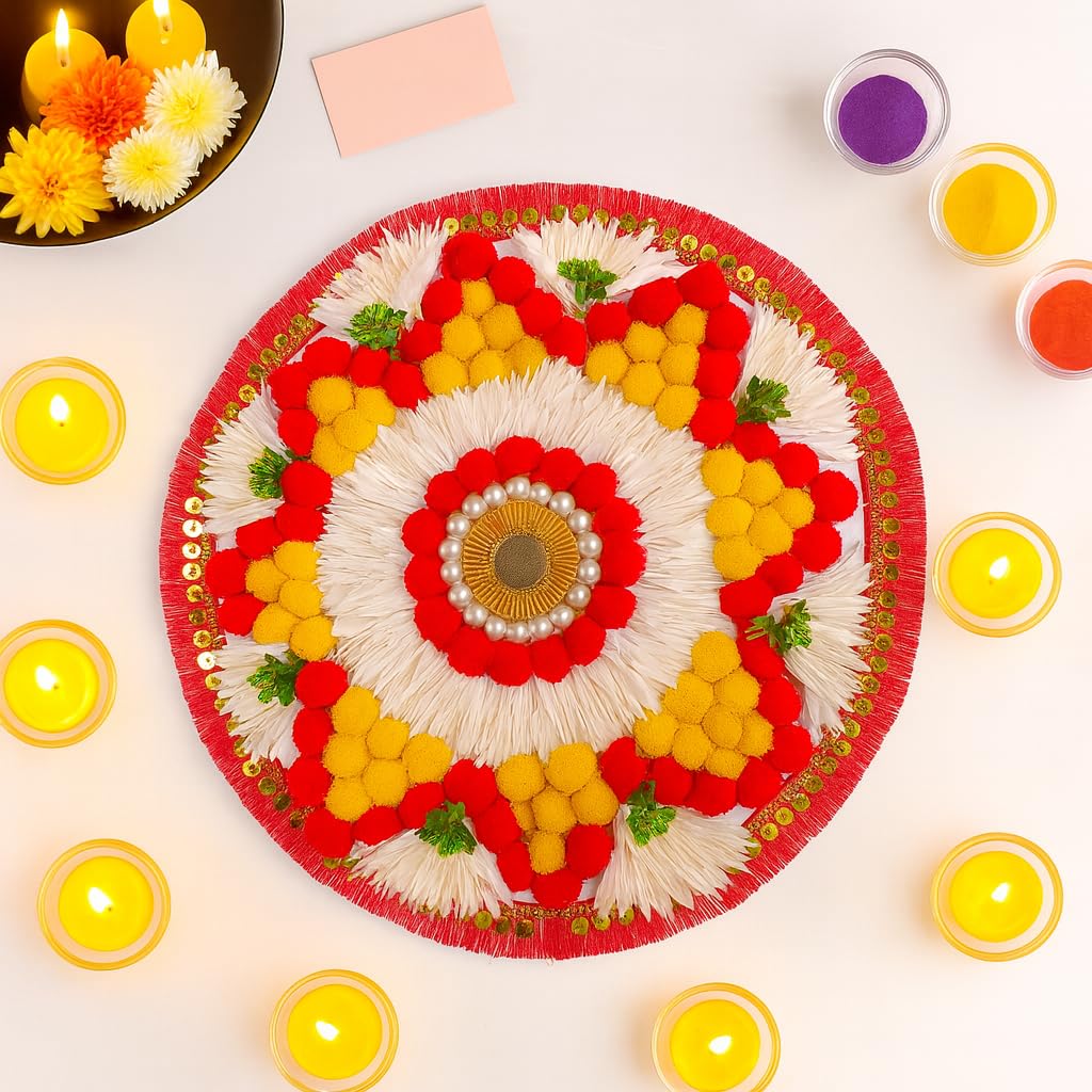 Rangoli Mats for Floor Pooja, Diwali Decor Items ( RANG202 )