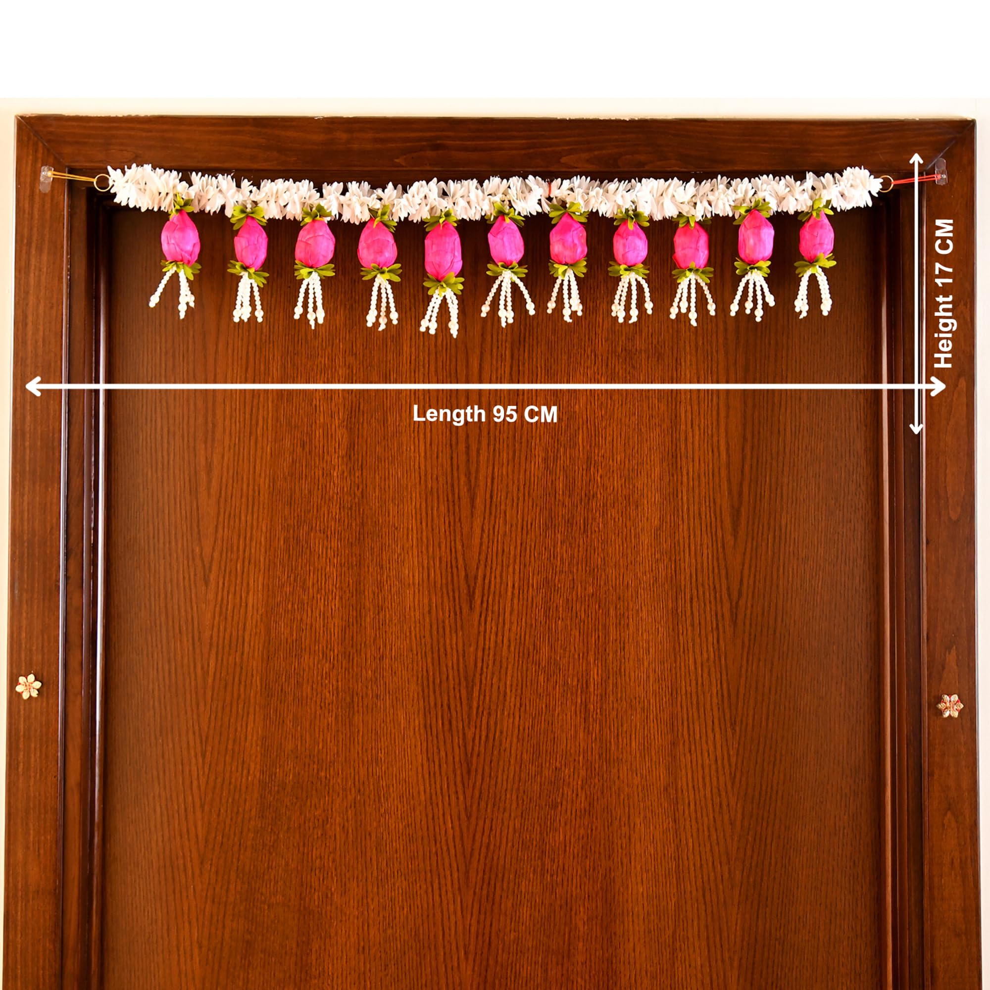 Toran for Main Door Entrance, Diwali Decor Items, Lotus Buds for Decoration Toranam for Diwali Decoration  ( TORAN196 )