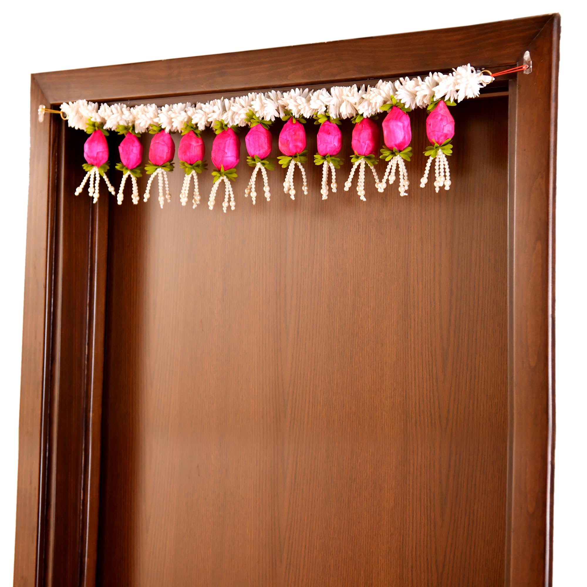 Toran for Main Door Entrance, Diwali Decor Items, Lotus Buds for Decoration Toranam for Diwali Decoration  ( TORAN196 )