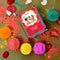 Natural Holi Colour - Organic Holi Gulal - Orange | Yellow | Red | Pink and Green - Holi Items- Pack of 5-80gm x 5 Holi Gift Pack-for Family