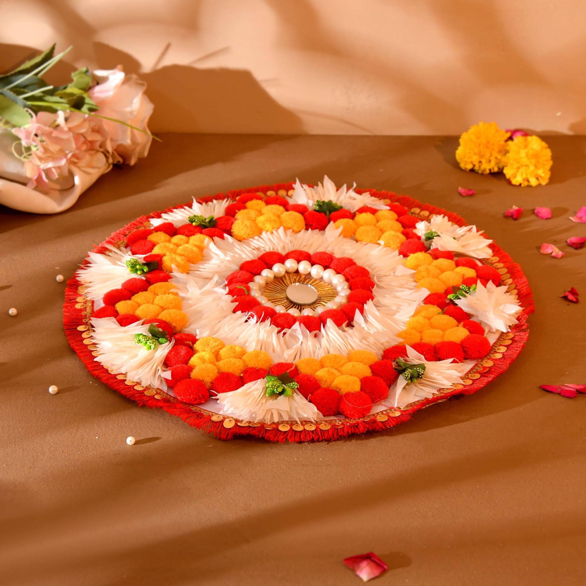 Rangoli Mats for Floor Pooja, Diwali Decor Items ( RANG202 )