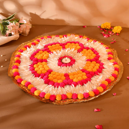 Diwali Decor Items, Rangoli Mats for Floor Pooja, Diwali Decoration for Home ( RANG204 )