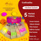 Holi Colours - 5 Natural & organic Holi Gulal Rang - 400g 5 Flavor × 80g