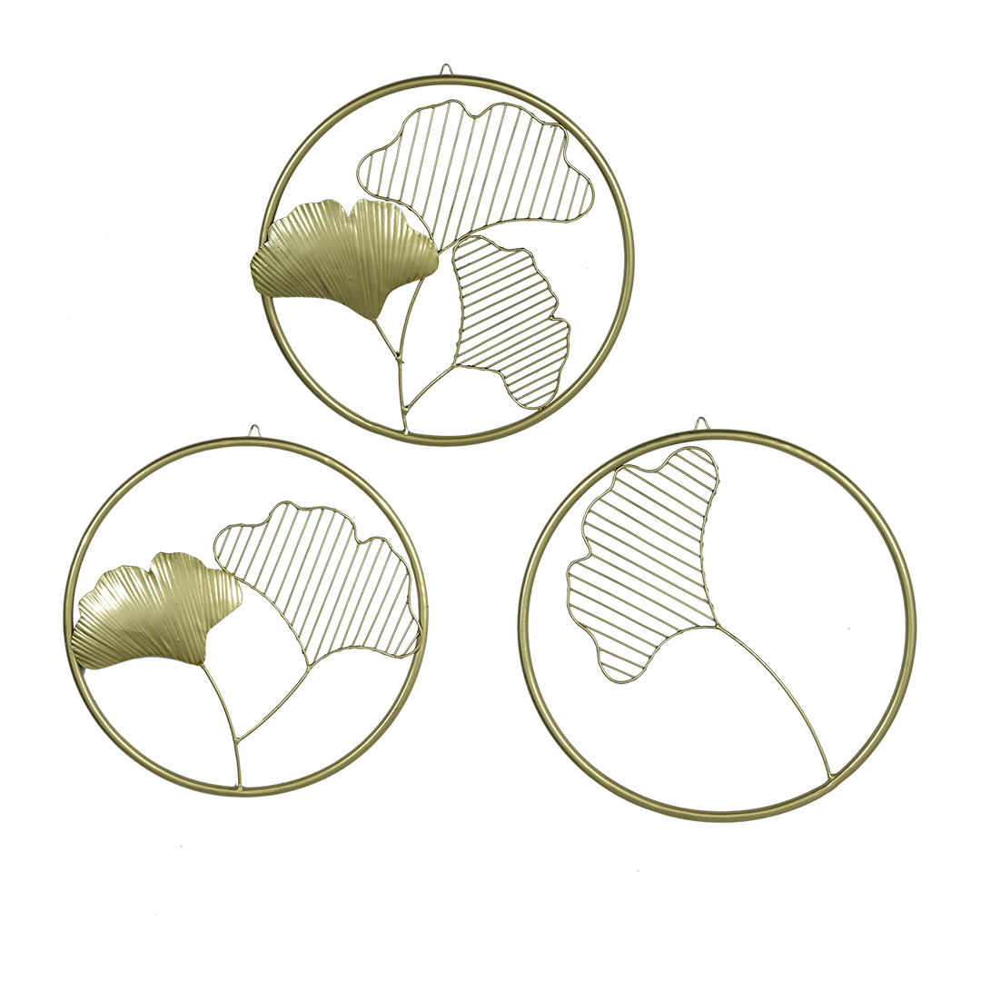 Metal flower Ring wall hanging 