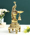 Brass Peacock Decorative Diya For Decoration Dfbs421