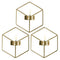 Hexagon Geometric Tealight Candle Holder Wall Hanging Stand Showpiece Dfmw374