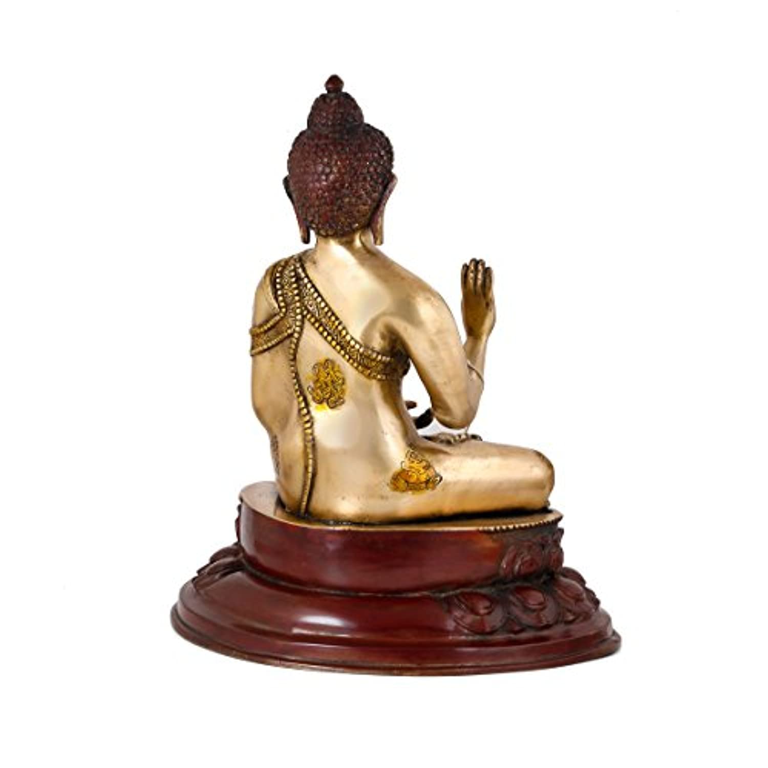 Blessing Abhaya Buddha Brass Idol Murti Statue