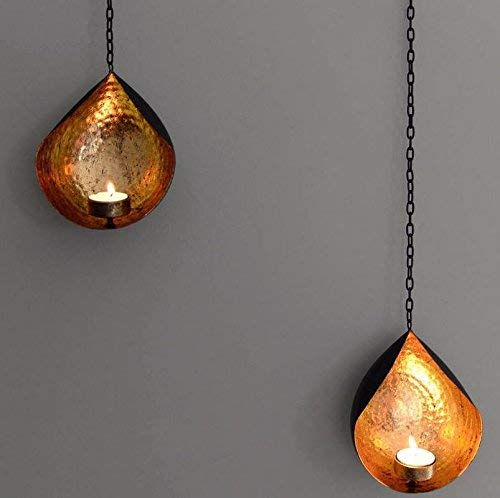 Metal Hanging Diya Tealight Candle Holder