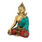 Brass Lord Buddha Idol With Scared Kalash Figurine 