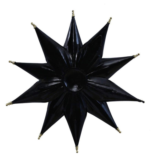 Metal Star Flower Mounted Wall Hanging Showpiece