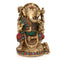 Brass Lakshmi Ganesh Idol Set Murti Statue 