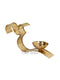 Metal Om Diya Oil Lamp with Golden Finish