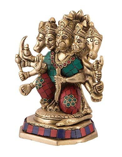 Brass Panchmukhi Hanuman Idol Hbs119