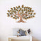 Metal Tree Of Knowledge and Life Mounted Wall Art Decor Showpiece