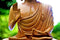 Wooden Abhaya Buddha Statue in Blessing Mudra