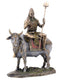 Sitting on Nandi Statue Cold Cast Bronze Figurine