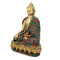 Brass Earth Touching Buddha Idol Decorative Figurine