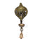 Brass Elephant Face Oil Lamp Diya With Bell Wall Hanging Showpiece